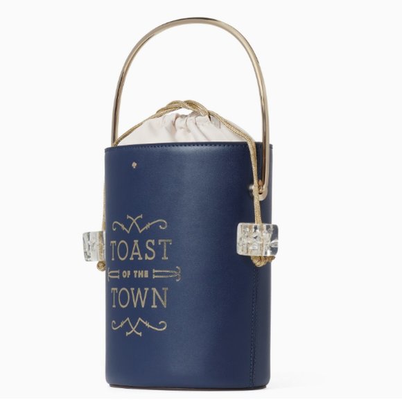 kate spade steal the spotlight champagne bucket bag purse nwt - Picture 4 of 12